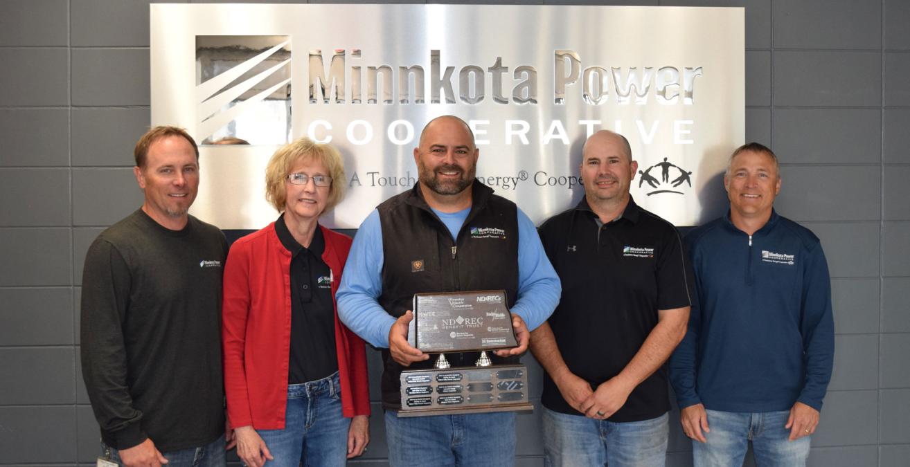 minnkota power cooperative's neil kramar, karla schulte, paul goldmann, ross ford, andy freidt